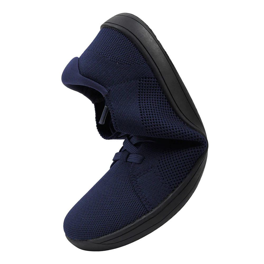 Wide Fit Trainers Comfortable Running Trainers - Navy - Image 10
