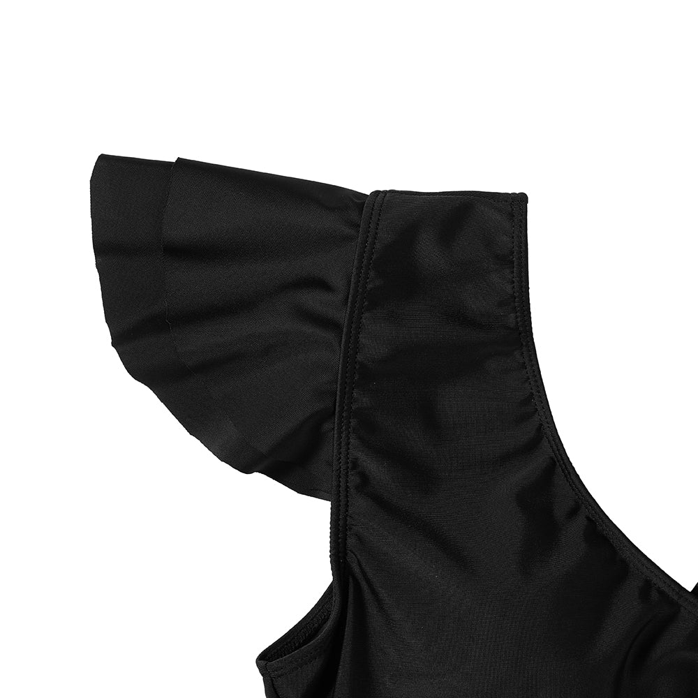 Wrap-Front V-Neck Tummy Control One-Piece Swimsuit - Image 6