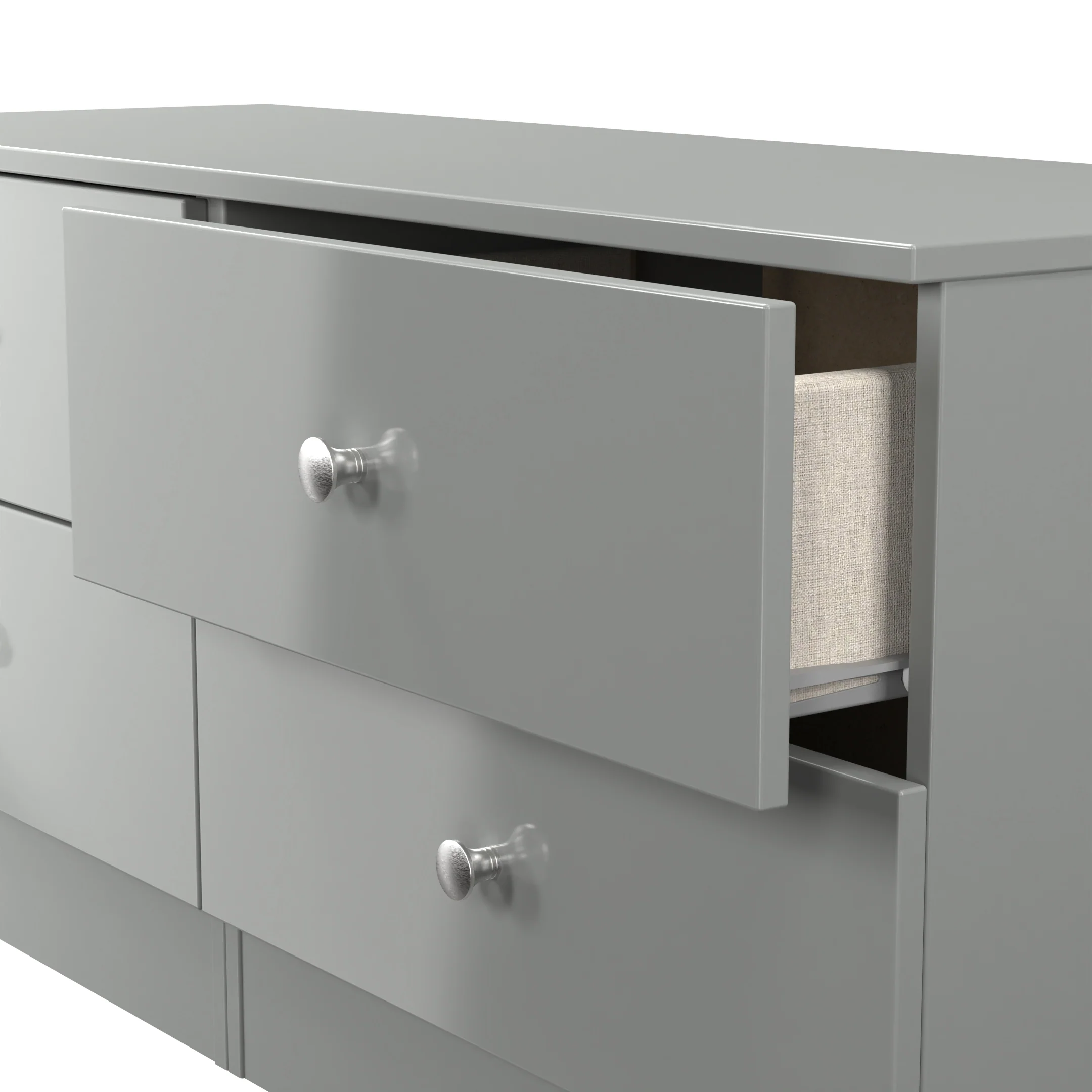 Yarmouth 4 Drawer Bed Box in Uniform Grey & Dusk Grey - Ready Assembled - Image 5