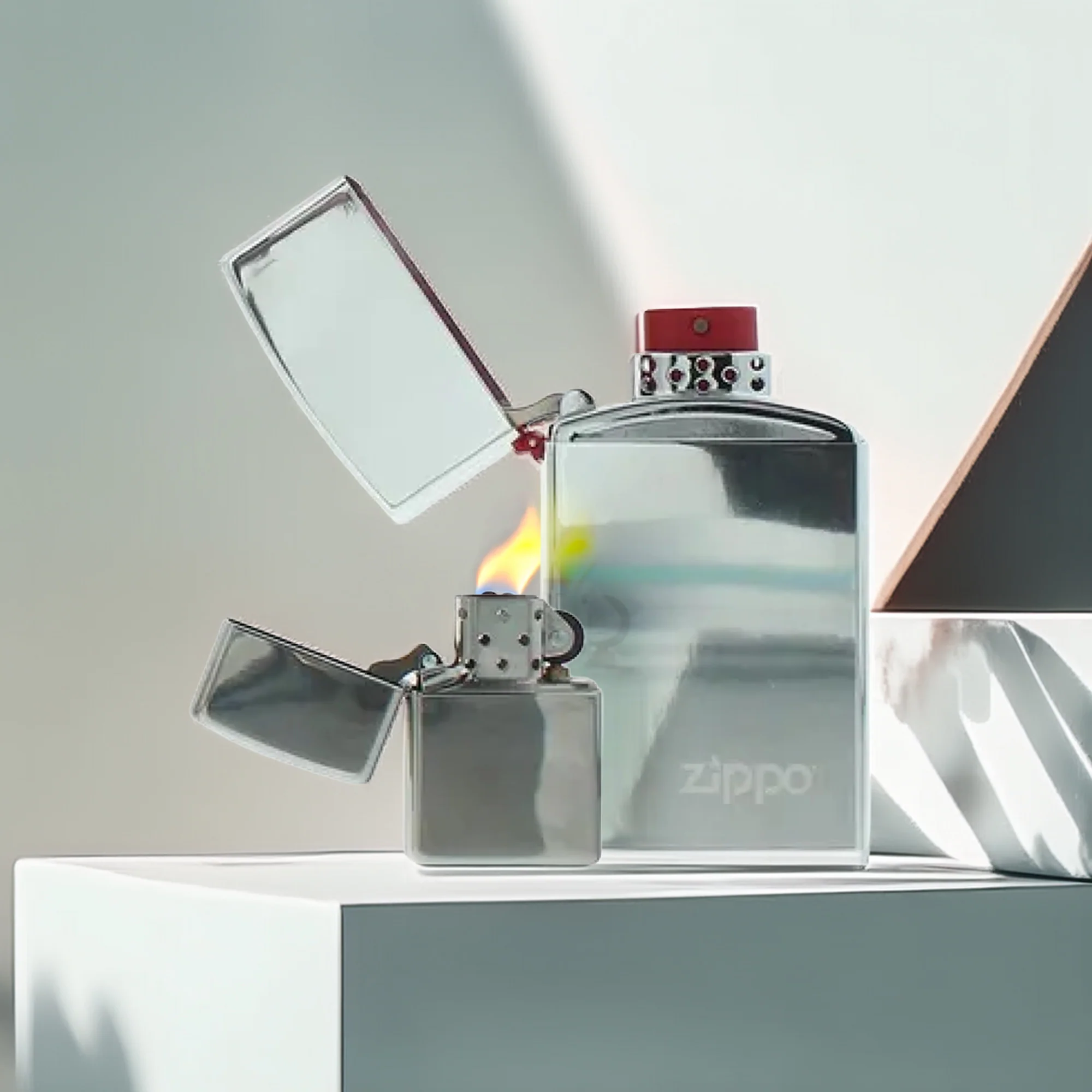 Zippo 2 Piece Gift Set: Eau de Toilette 50ml - Windproof Lighter - Image 2