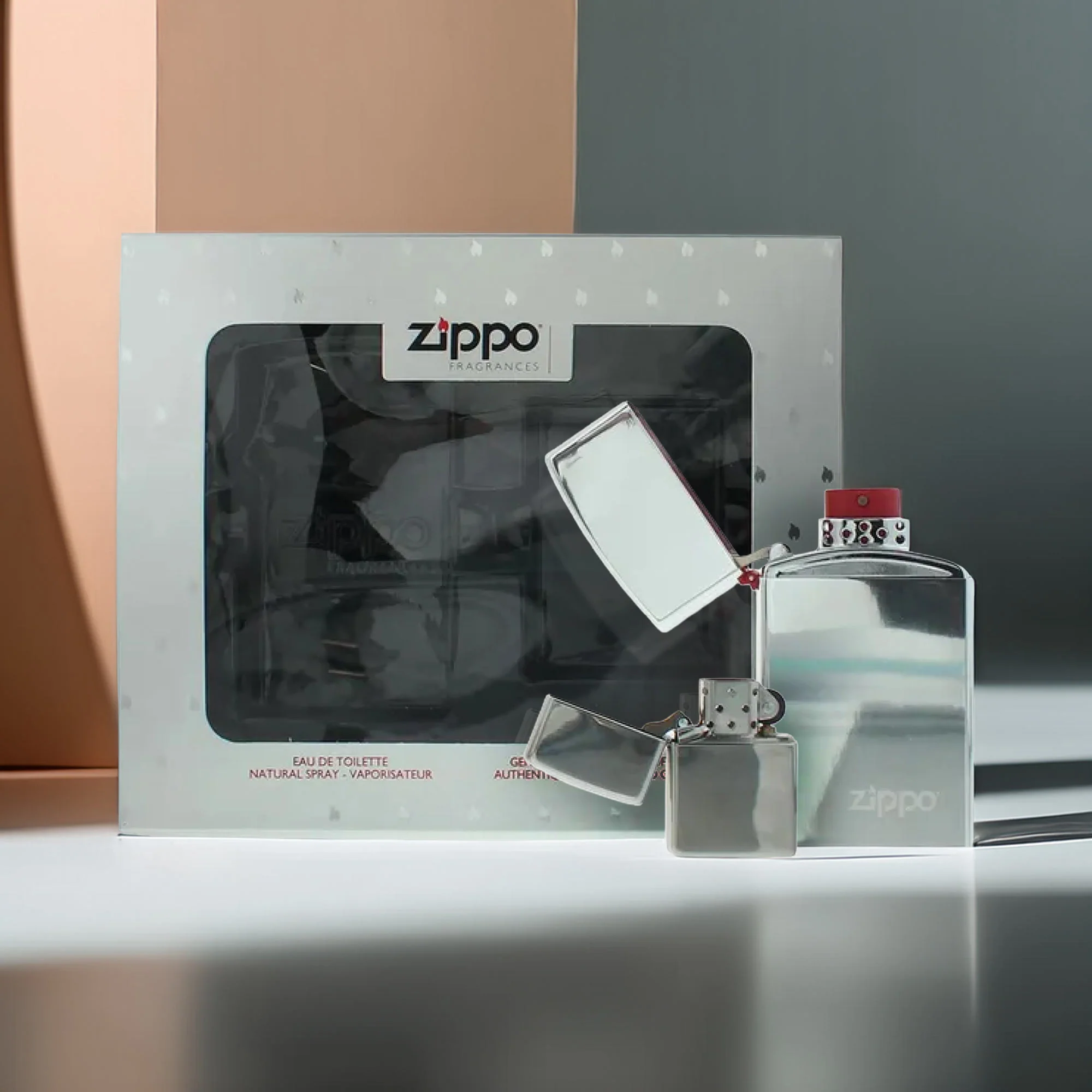 Zippo 2 Piece Gift Set: Eau de Toilette 50ml - Windproof Lighter - Image 3